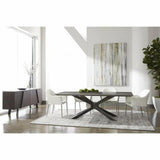 Industry Rectangle Gray Concrete Dining Table Dining Tables LOOMLAN By Essentials For Living