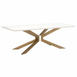 Industry Rectangle Ivory Concrete Dining Table Dining Tables LOOMLAN By Essentials For Living