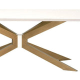 Industry Rectangle Ivory Concrete Dining Table Dining Tables LOOMLAN By Essentials For Living