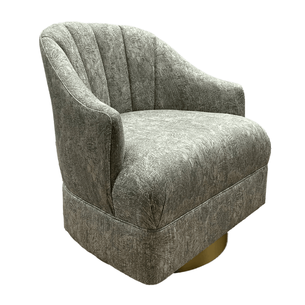 Inga Swivel Chair, Cindaria Celadon Club Chairs LOOMLAN By Currey & Co