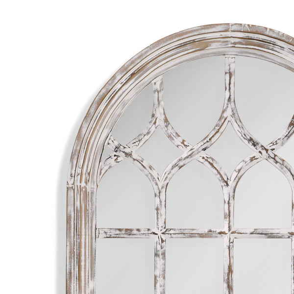 Ingram MDF White Vertical Floor Mirror Floor Mirrors LOOMLAN By Bassett Mirror