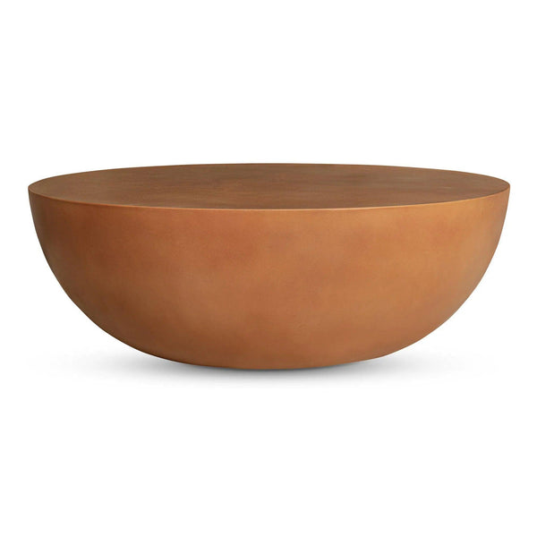 Insitu Terracotta Brown Round Coffee Table Coffee Tables LOOMLAN By Moe's Home