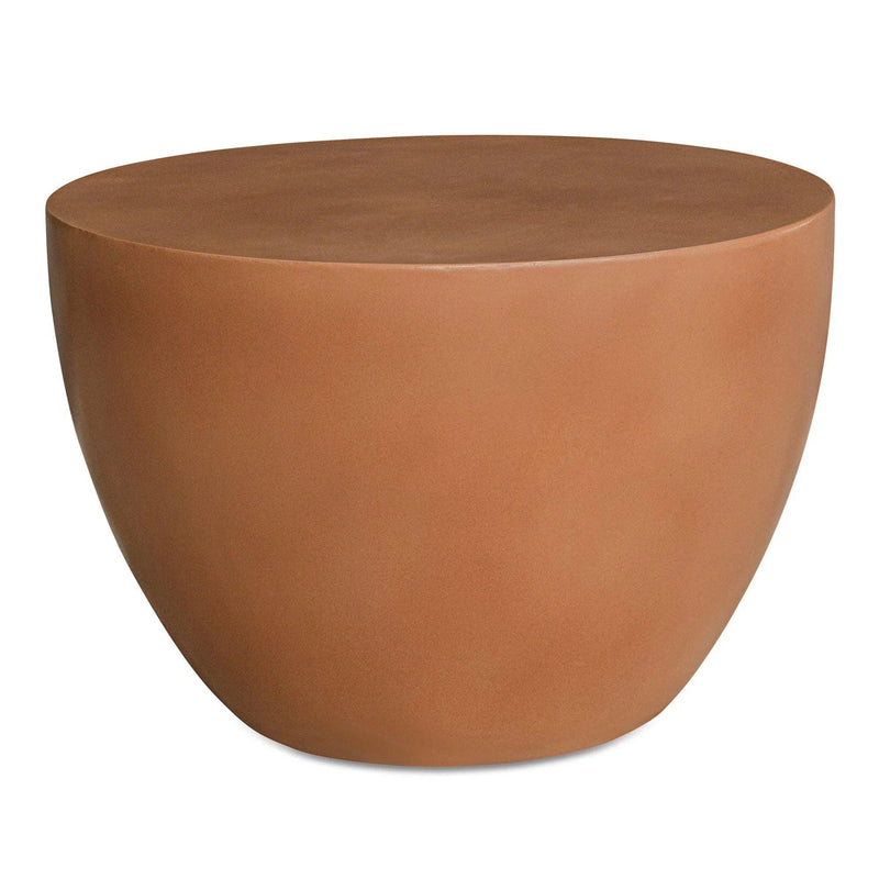 Insitu Terracotta Brown Round Side Table Side Tables LOOMLAN By Moe's Home