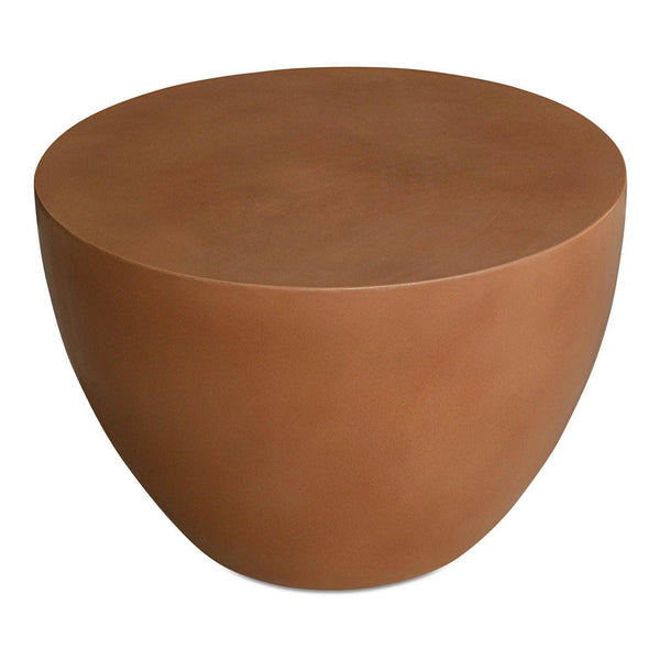 Insitu Terracotta Brown Round Side Table Side Tables LOOMLAN By Moe's Home