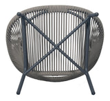 Ionian Lounge Chair - Dark Gray Outdoor Accent Chair Outdoor Lounge Chairs LOOMLAN By Seasonal Living