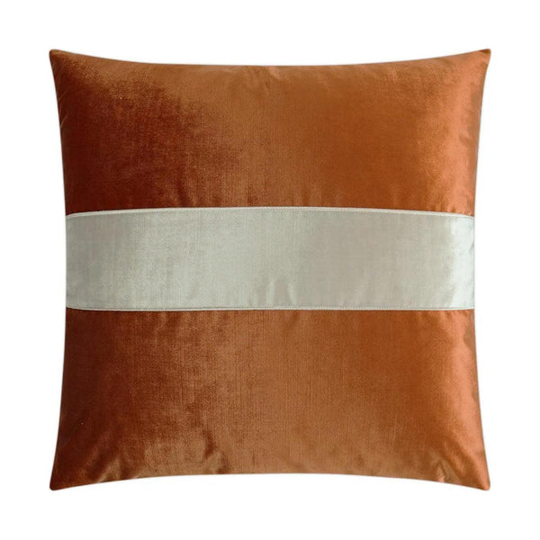 Iridescence Band Brown Throw Pillow With Insert Throw Pillows LOOMLAN By D.V. Kap