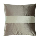 Iridescence Band Latte Brown Throw Pillow With Insert Throw Pillows LOOMLAN By D.V. Kap