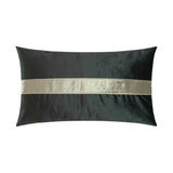 Iridescence Band Lumbar Graphite Grey Throw Pillow With Insert Throw Pillows LOOMLAN By D.V. Kap