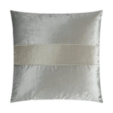 Iridescence Band Silver Throw Pillow With Insert Throw Pillows LOOMLAN By D.V. Kap