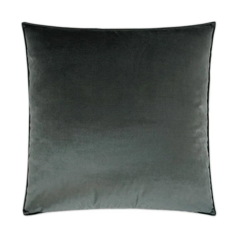 Iridescence Graphite Grey Throw Pillow With Insert Throw Pillows LOOMLAN By D.V. Kap