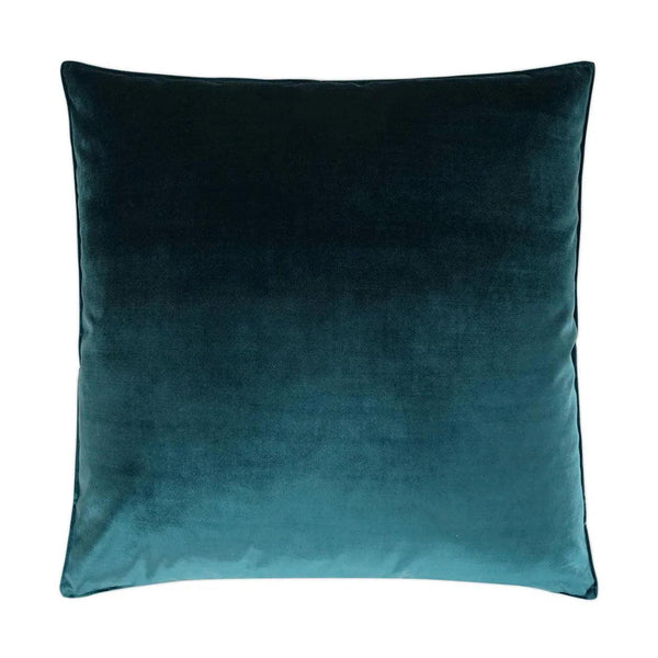 Iridescence Peacock Turquoise Teal Large Throw Pillow With Insert Throw Pillows LOOMLAN By D.V. Kap