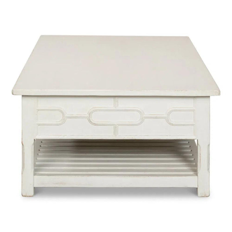 Isla Coffee Table Antique White Coffee Tables LOOMLAN By Sarreid