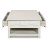 Isla Coffee Table Antique White Coffee Tables LOOMLAN By Sarreid