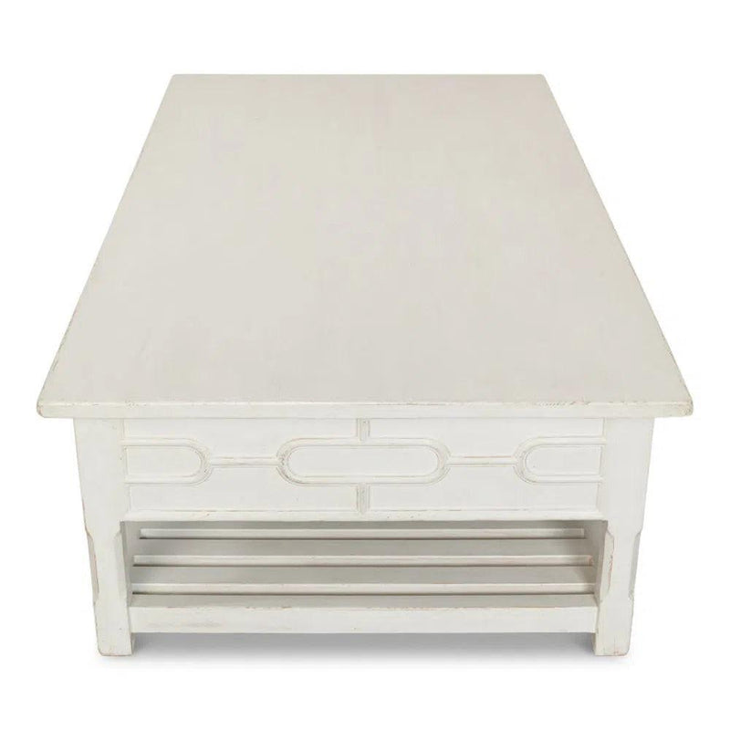 Isla Coffee Table Antique White Coffee Tables LOOMLAN By Sarreid