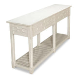 Isla Console Table With Drawer and Storage Antique White Console Tables LOOMLAN By Sarreid