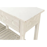 Isla Console Table With Drawer and Storage Antique White Console Tables LOOMLAN By Sarreid