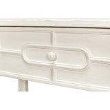 Isla Console Table With Drawer and Storage Antique White Console Tables LOOMLAN By Sarreid