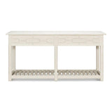 Isla Console Table With Drawer and Storage Antique White Console Tables LOOMLAN By Sarreid