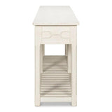 Isla Console Table With Drawer and Storage Antique White Console Tables LOOMLAN By Sarreid