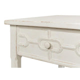 Isla Side Table Antique White Side Tables LOOMLAN By Sarreid