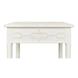 Isla Side Table Antique White Side Tables LOOMLAN By Sarreid