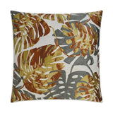 Island Dream Gold Dust Multi Color Throw Pillow With Insert Throw Pillows LOOMLAN By D.V. Kap