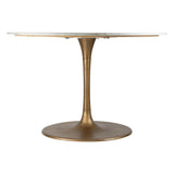 Ithaca Dining Table White & Gold Dining Tables LOOMLAN By Zuo Modern