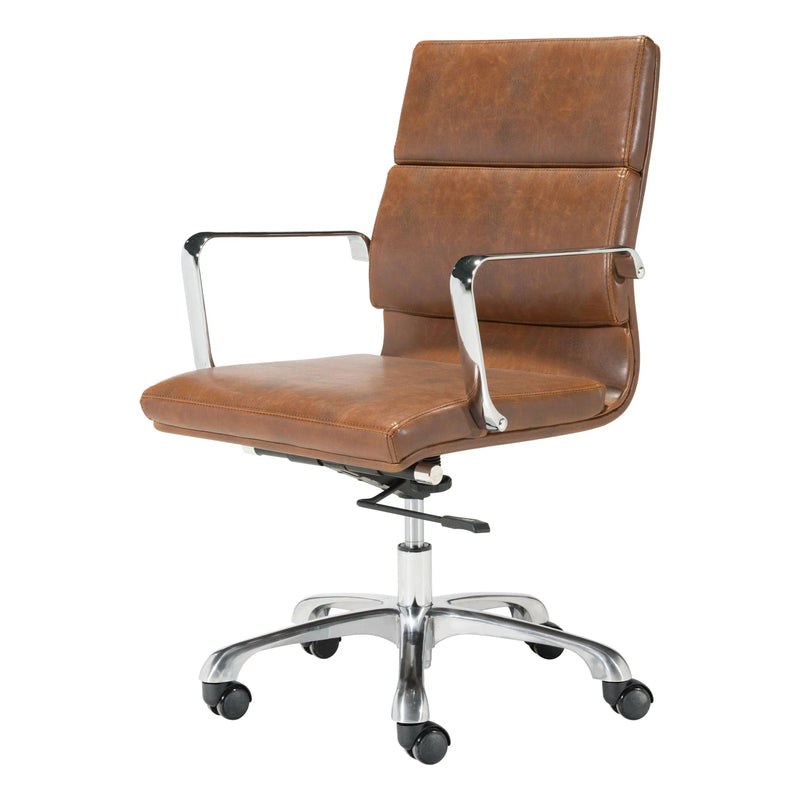 Ithaca Office Chair Vintage Brown Office Chairs LOOMLAN By Zuo Modern