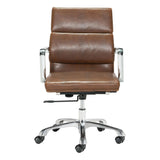 Ithaca Office Chair Vintage Brown Office Chairs LOOMLAN By Zuo Modern