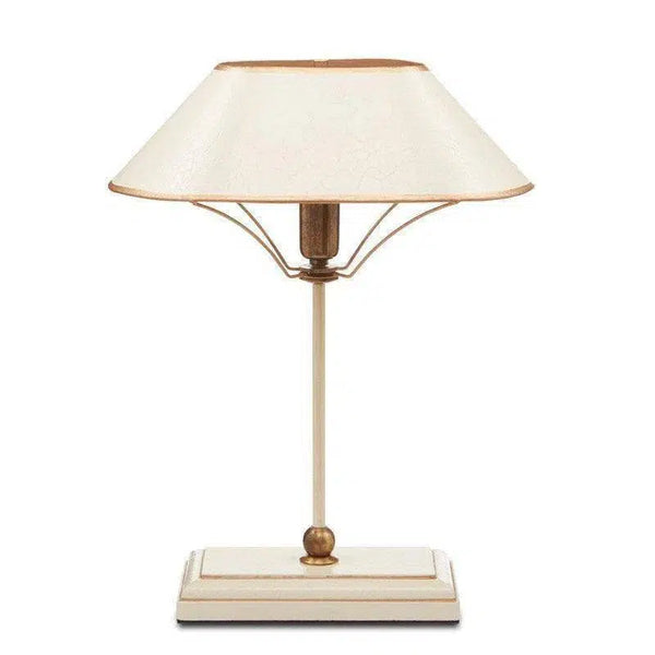 Ivory Antique Brass Gold Daphne Table Lamp Table Lamps LOOMLAN By Currey & Co