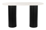 Izola Console Table White & Black Console Tables LOOMLAN By Zuo Modern