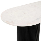 Izola Console Table White & Black Console Tables LOOMLAN By Zuo Modern