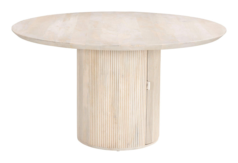 Izola Dining Table Natural Dining Tables LOOMLAN By Zuo Modern