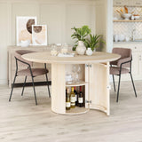 Izola Dining Table Natural Dining Tables LOOMLAN By Zuo Modern