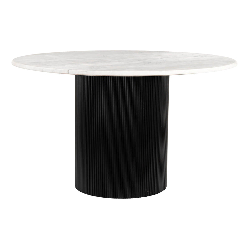 Izola Dining Table White & Black Dining Tables LOOMLAN By Zuo Modern