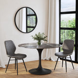 Jackie Metal Black Wall Mirror Wall Mirrors LOOMLAN By Bassett Mirror