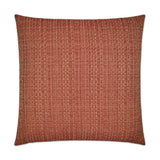 Jackie O Cinnabar Red Throw Pillow With Insert Throw Pillows LOOMLAN By D.V. Kap