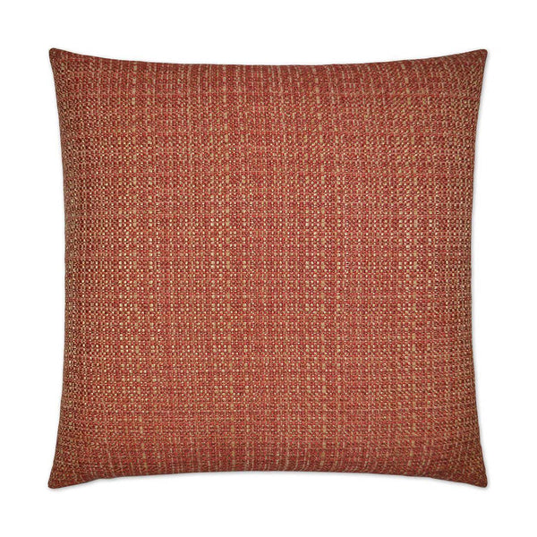 Jackie O Cinnabar Red Throw Pillow With Insert Throw Pillows LOOMLAN By D.V. Kap