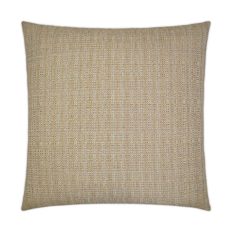 Jackie O Sisal Brown Throw Pillow With Insert Throw Pillows LOOMLAN By D.V. Kap