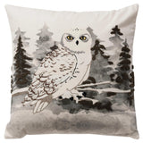 Jade Owl Decorative Throw Pillow With Down Insert Throw Pillows LOOMLAN By LOOMLAN