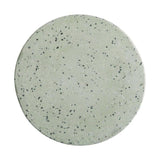 Jag 18.5 in. Round Pale Green Terrazzo Garden Stool Outdoor Stools LOOMLAN By Emissary