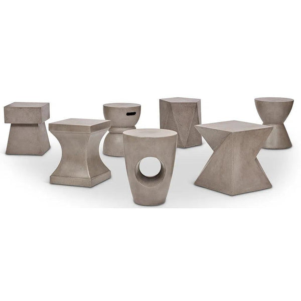 Jagger Fiber Reinforced Concrete Side Table Outdoor Side Tables LOOMLAN By Urbia