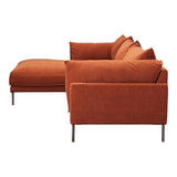 Jamara Polyester and Black Stainless Steel Sectional Left Modular Sofas LOOMLAN By Moe's Home