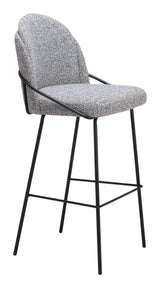 Jambi Barstool (Set of 2) Black & White Bar Stools LOOMLAN By Zuo Modern