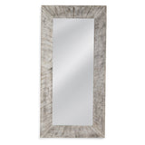 Jameston MDF White Vertical Floor Mirror Floor Mirrors LOOMLAN By Bassett Mirror