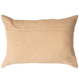 Jaquard Abstract Beige Lumbar Pillow