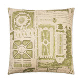 Jardin Green Throw Pillow With Insert Throw Pillows LOOMLAN By D.V. Kap