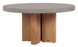 Java Teak and Concrete Dining Table - Slate Gray Outdoor Dining Table Outdoor Dining Tables LOOMLAN By Seasonal Living