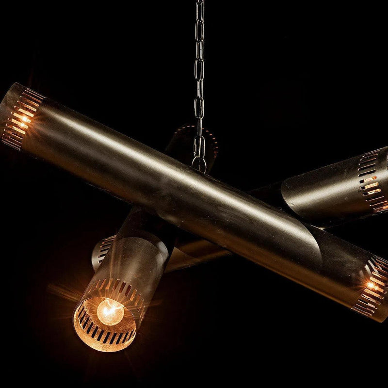 Javelin Chandelier, Black Steel Chandeliers LOOMLAN By Noir