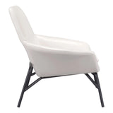 Javier Accent Chair White Accent Chairs LOOMLAN By Zuo Modern